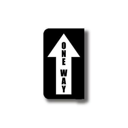 Ergomat 14in x 24in HALF SIGNS - One Way Right DSV-SIGN 336 #0598RIGHT -UEN